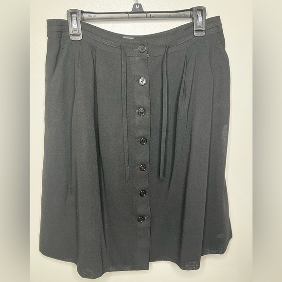 Brooks Brothers Button Down A-line Pleaded Skirt Size 12P - Picture 11 of 16